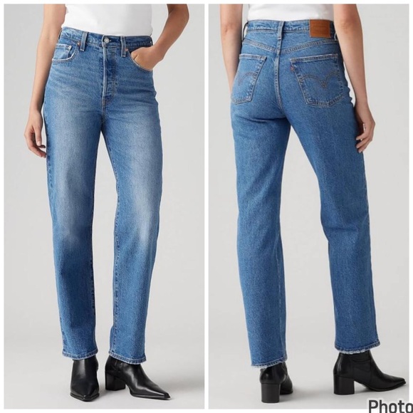 Levi's Denim - Levi’s Ribcage Straight Ankle Jeans Size 26 Blue